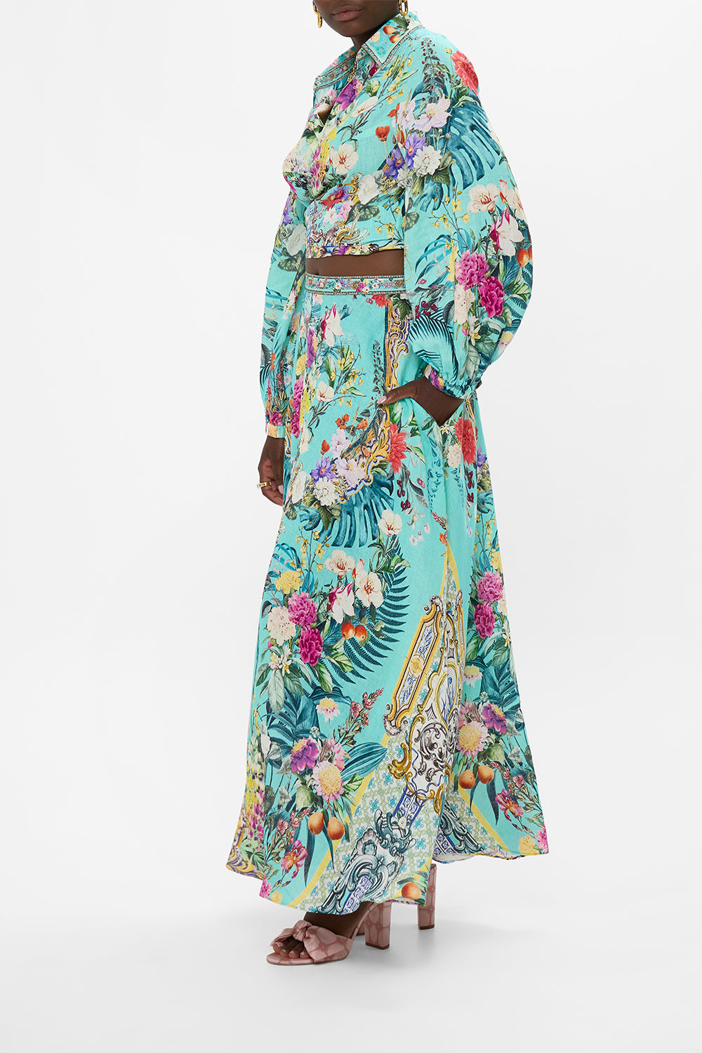 FALDA CIRCULAR MAXI JARDINES DE QUELUZ