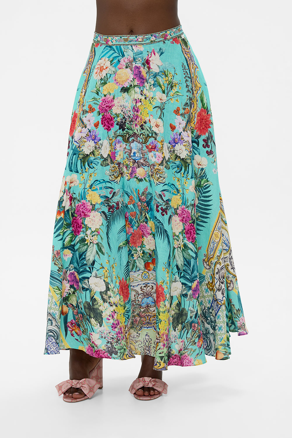 FALDA CIRCULAR MAXI JARDINES DE QUELUZ