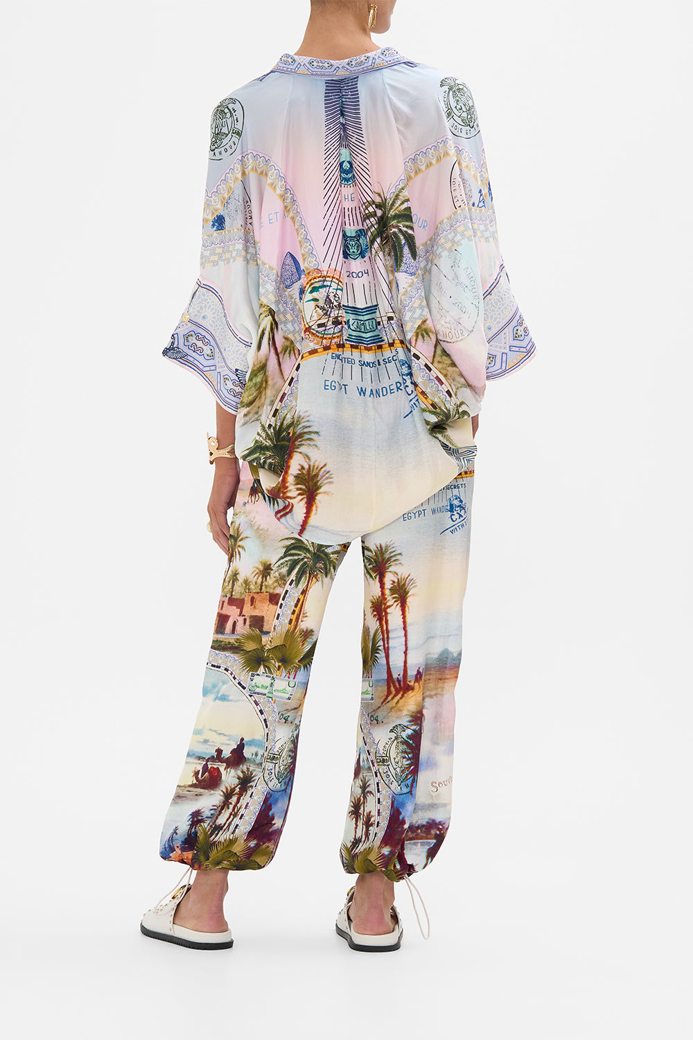 CAMILLA  parachute pant in Call Me in Cairo print.