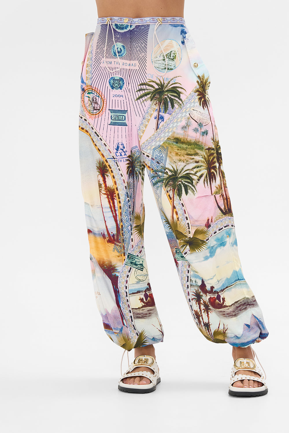 CAMILLA  parachute pant in Call Me in Cairo print.