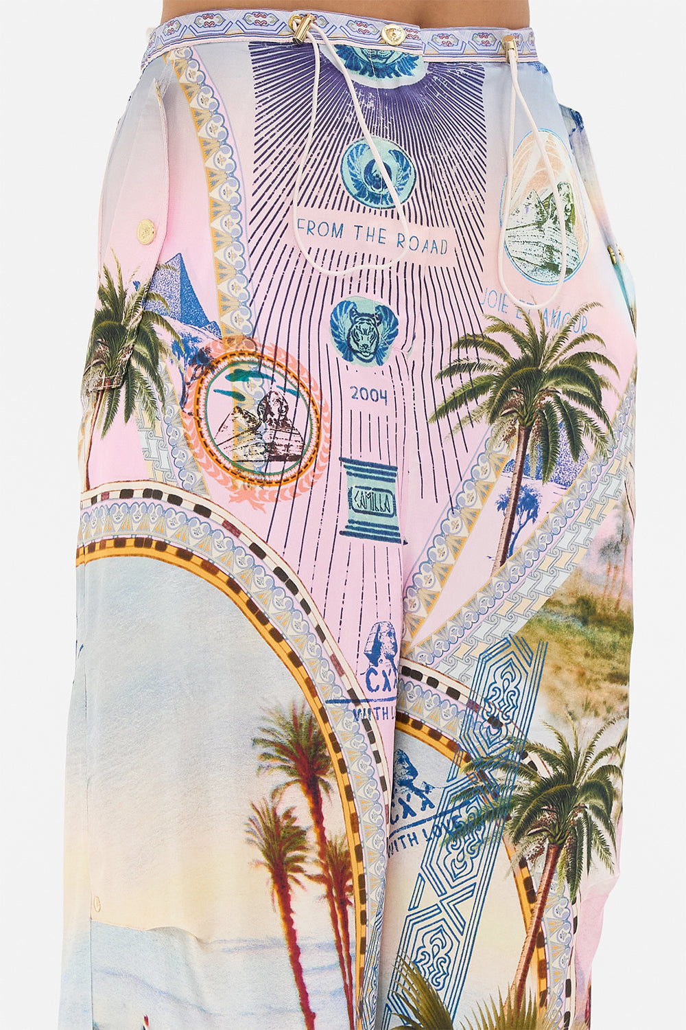CAMILLA  parachute pant in Call Me in Cairo print.