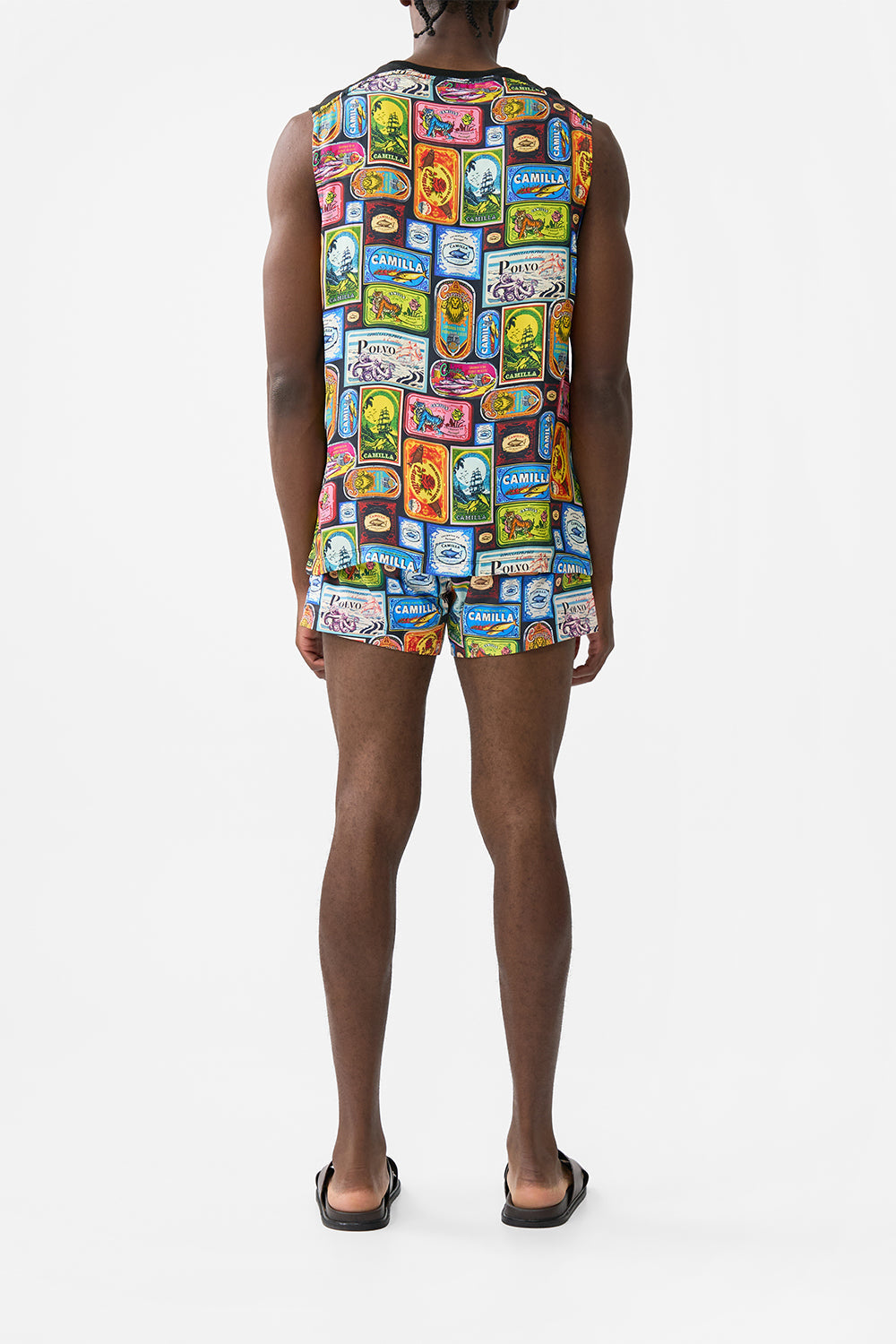 CAMISETA SIN MANGAS CON PANEL DE CONTRASTE SAL DO MAR