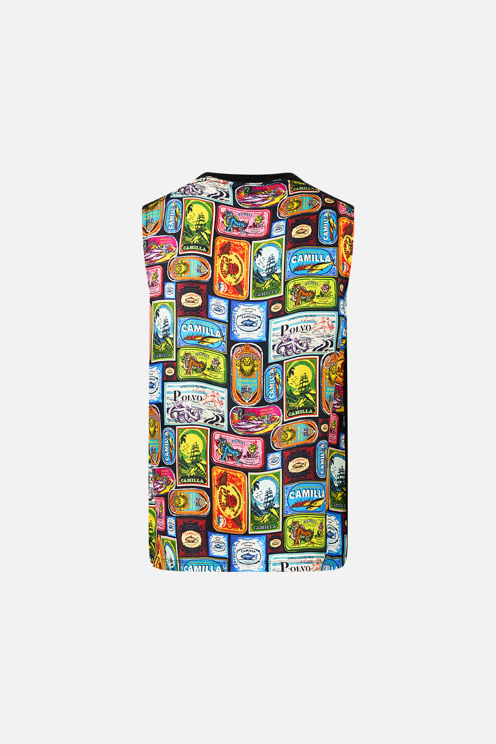 CAMISETA SIN MANGAS CON PANEL DE CONTRASTE SAL DO MAR