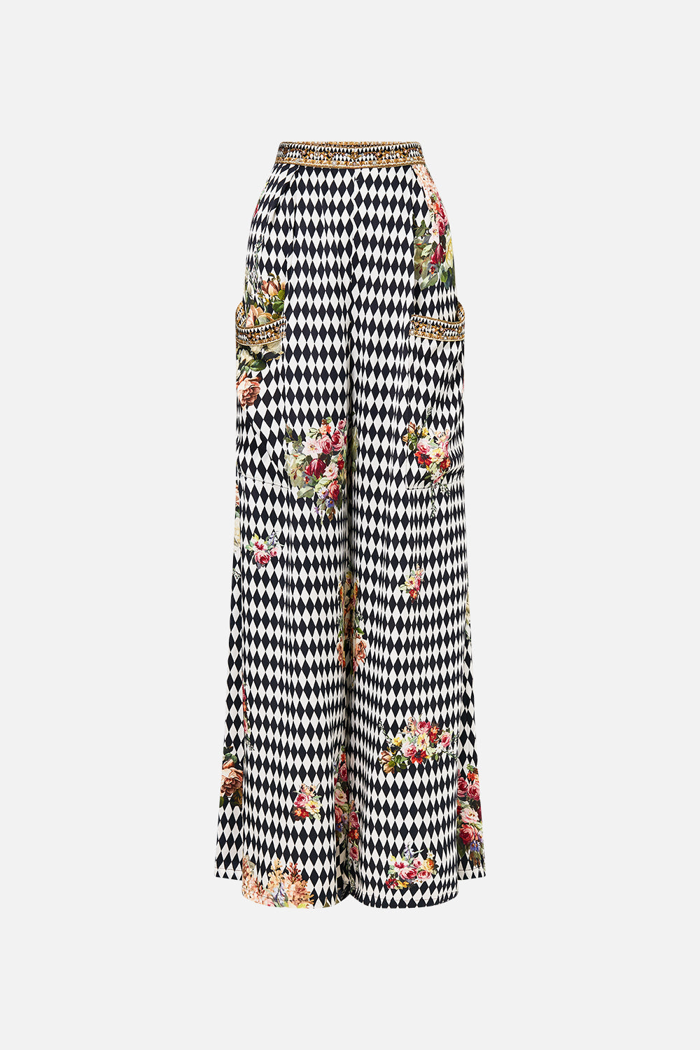 PANTALÓN DE PERNERA ANCHA CON BOLSILLOS DELANTEROS ROCOCO GLOW