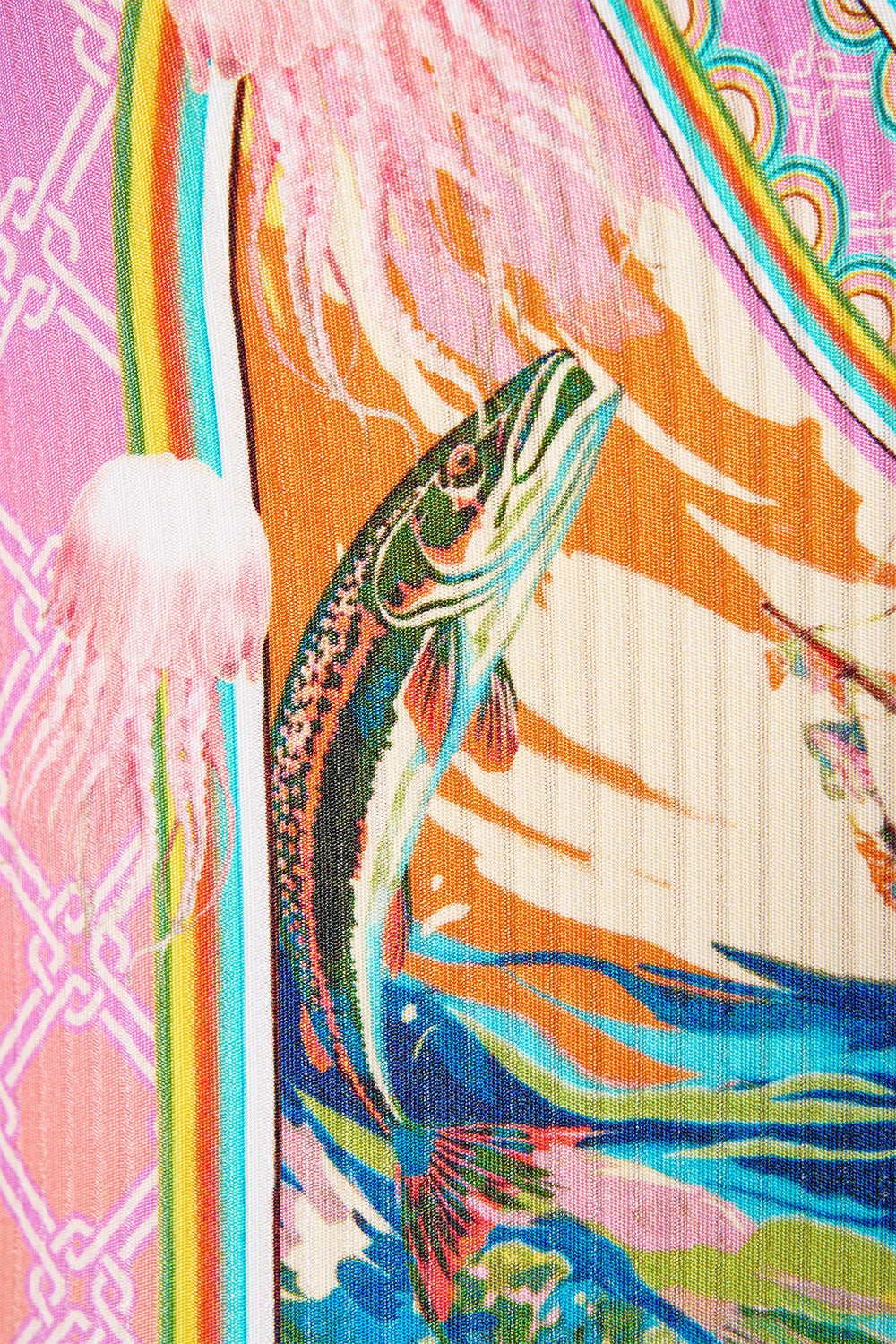 BAÑADOR DE UNA PIEZA CON CUELLO HALTER Y BORDE REVERSIBLE SALTY SPLENDOUR