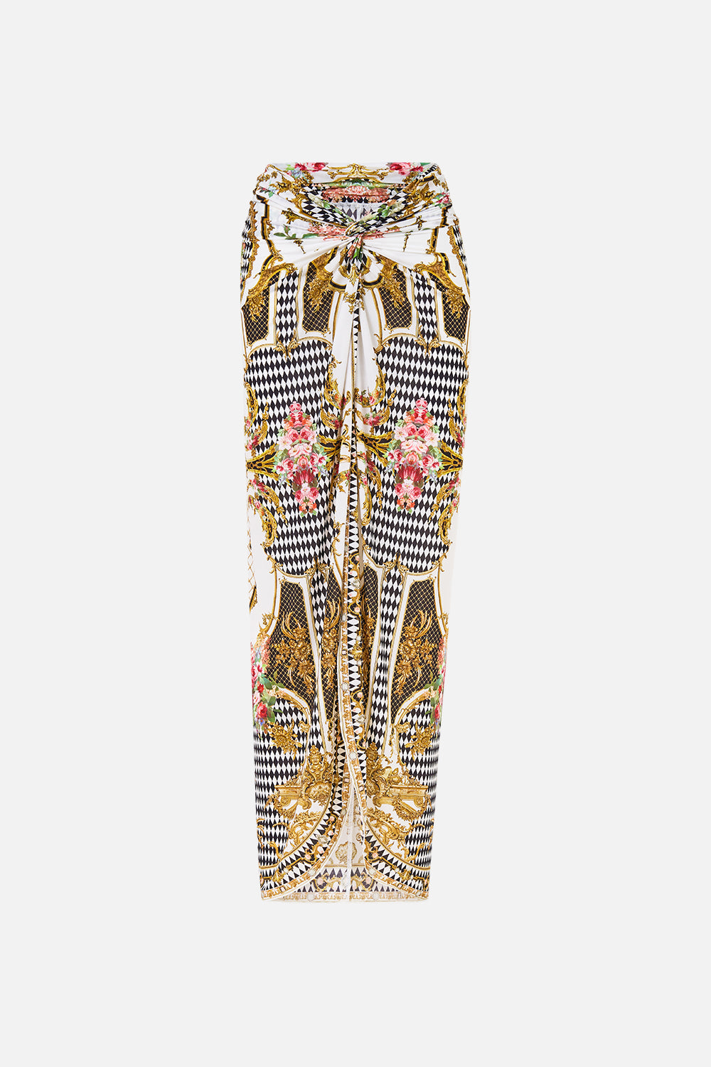 TWIST FRONT LONG SARONG ROCOCO GLOW