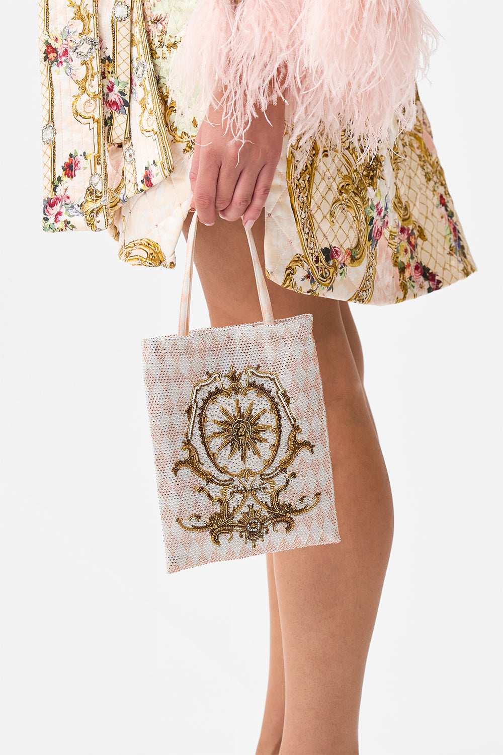 EMBELLISHED MINI TOTE THE QUEENS QUARTERS