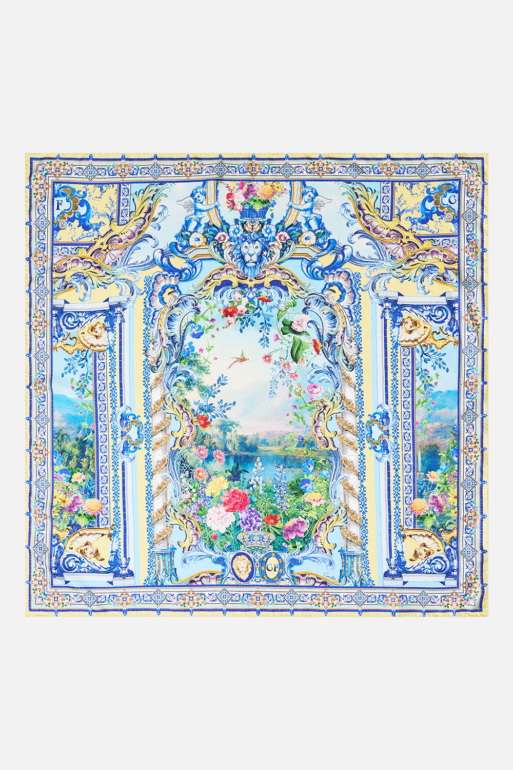 SILK SQUARE SCARF WALL TO WALL WONDERS