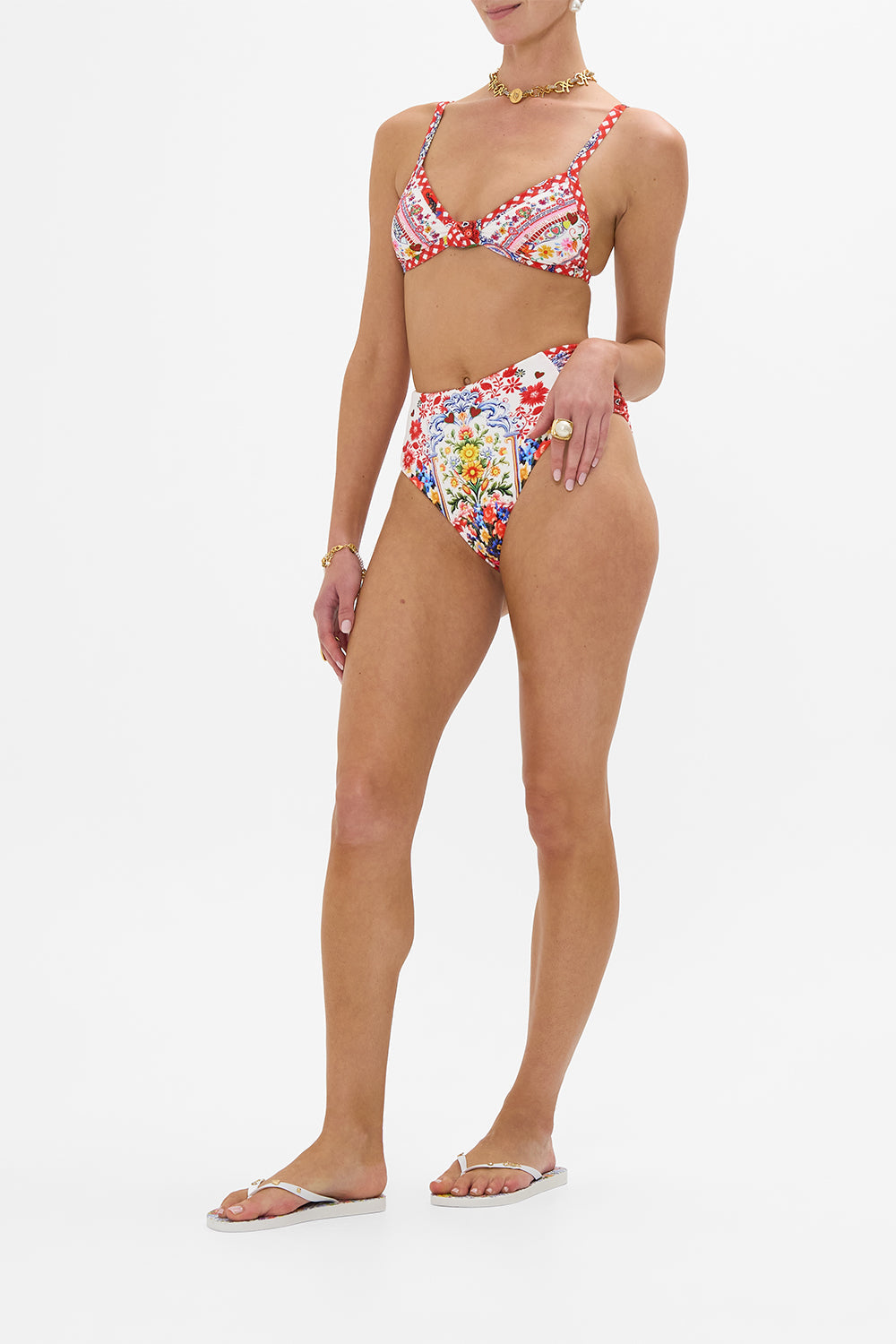 RUCHED SIDE PANT FAITH, LUCK & JUSTICE