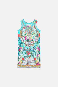 CAMILLA Kids Jersey Tank Dress 4-10 in Gardens Of Queluz print
