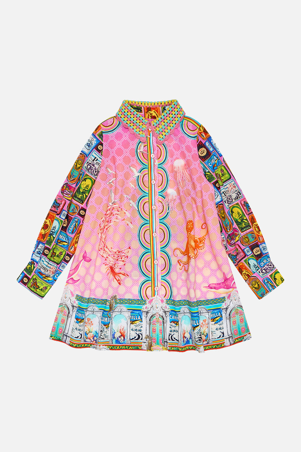VESTIDO CAMISERO MINI PARA NIÑAS 4-10 SALTY SPLENDOUR