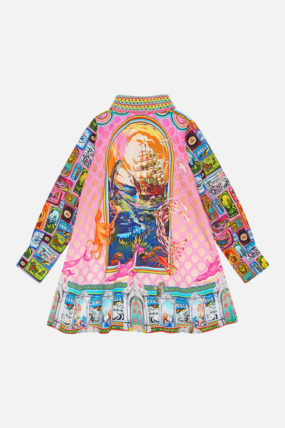VESTIDO CAMISERO MINI PARA NIÑAS 4-10 SALTY SPLENDOUR