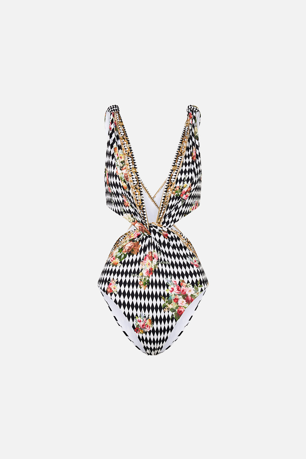TWIST FRONT CUT OUT ONE PIECE ROCOCO GLOW
