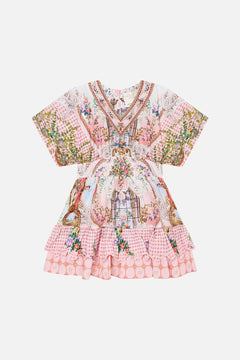 KIDS MINI DRESS WITH FRILL HEM 4-10 LISBON LULLABY