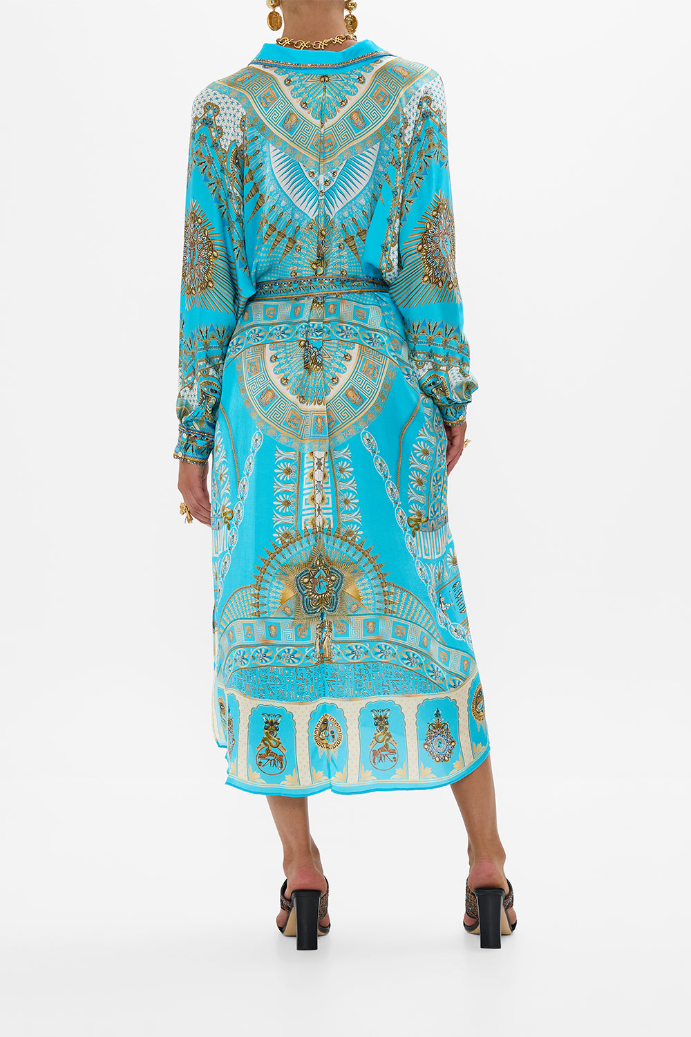 COLLARED BUTTON THROUGH DRESS TEMPLE OF LIGHT