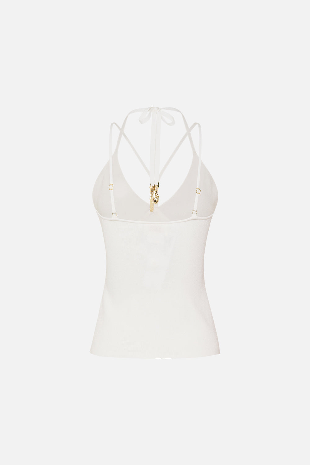FITTED KNIT TOP WITH HARDWARE GODDESS ENERGY
