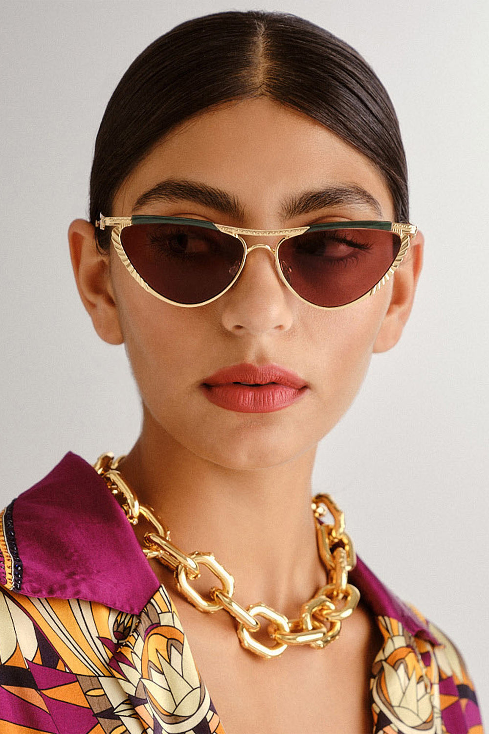 CAMILLA Sunglasses in Pyramid Paramour print. 