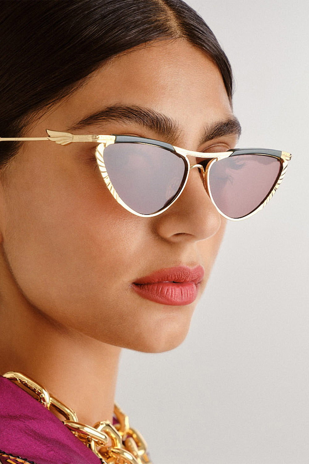 The Pyramid Paramour Emerald Marble Sunglasses | CAMILLA US – CAMILLA