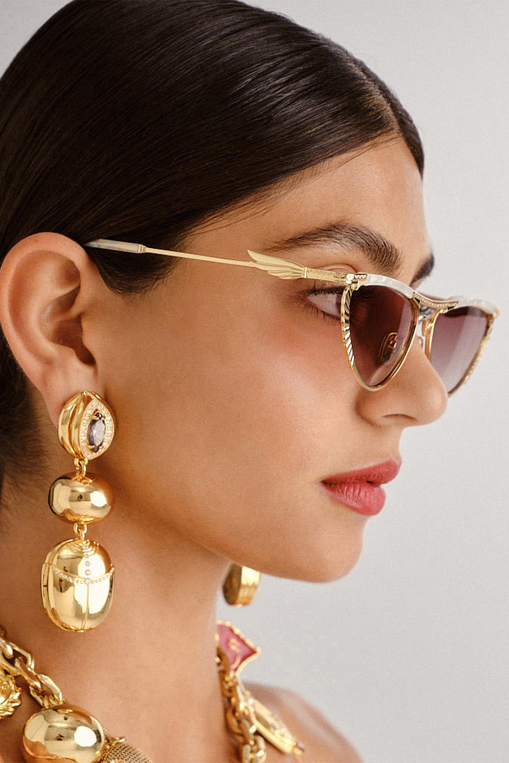 CAMILLA Sunglasses in Pyramid Paramour print. 