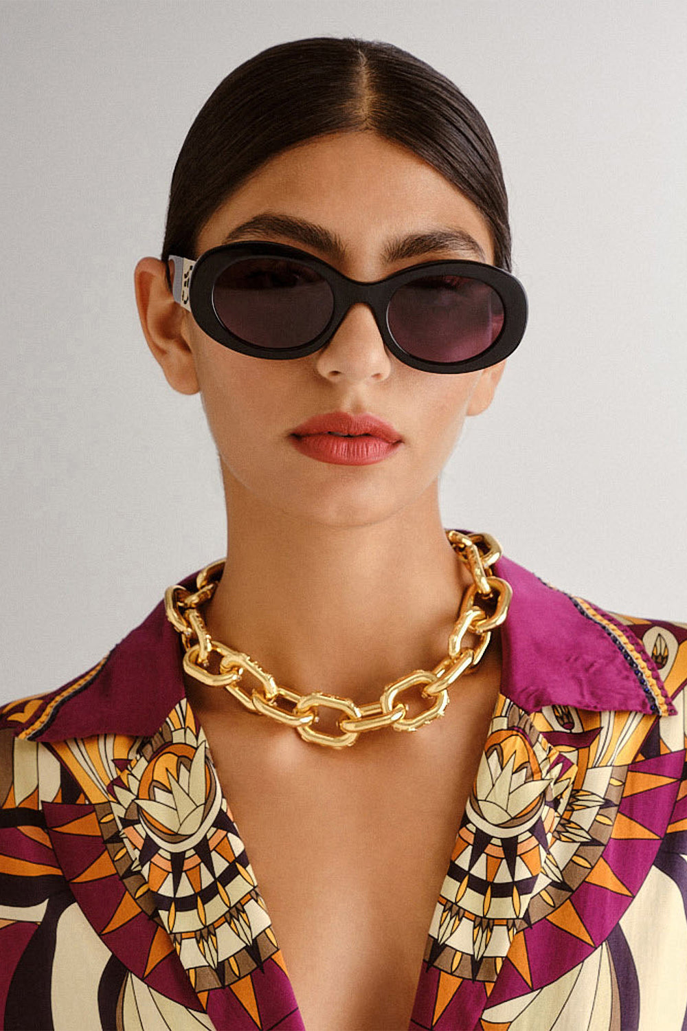 CAMILLA Sunglasses in Sandstorm print. 