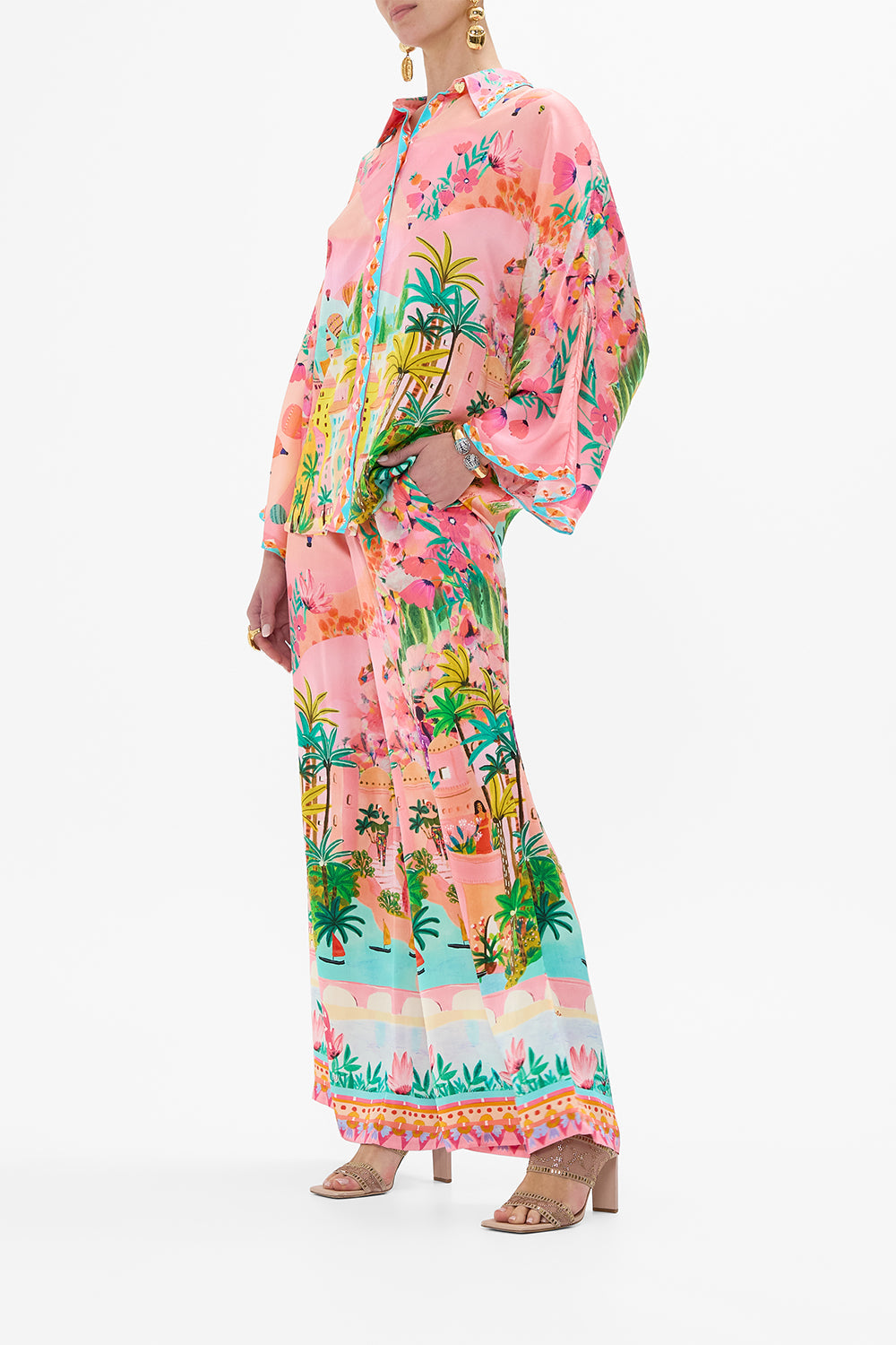 CAMILLA Lounge Pant in Sister Sunset print. 