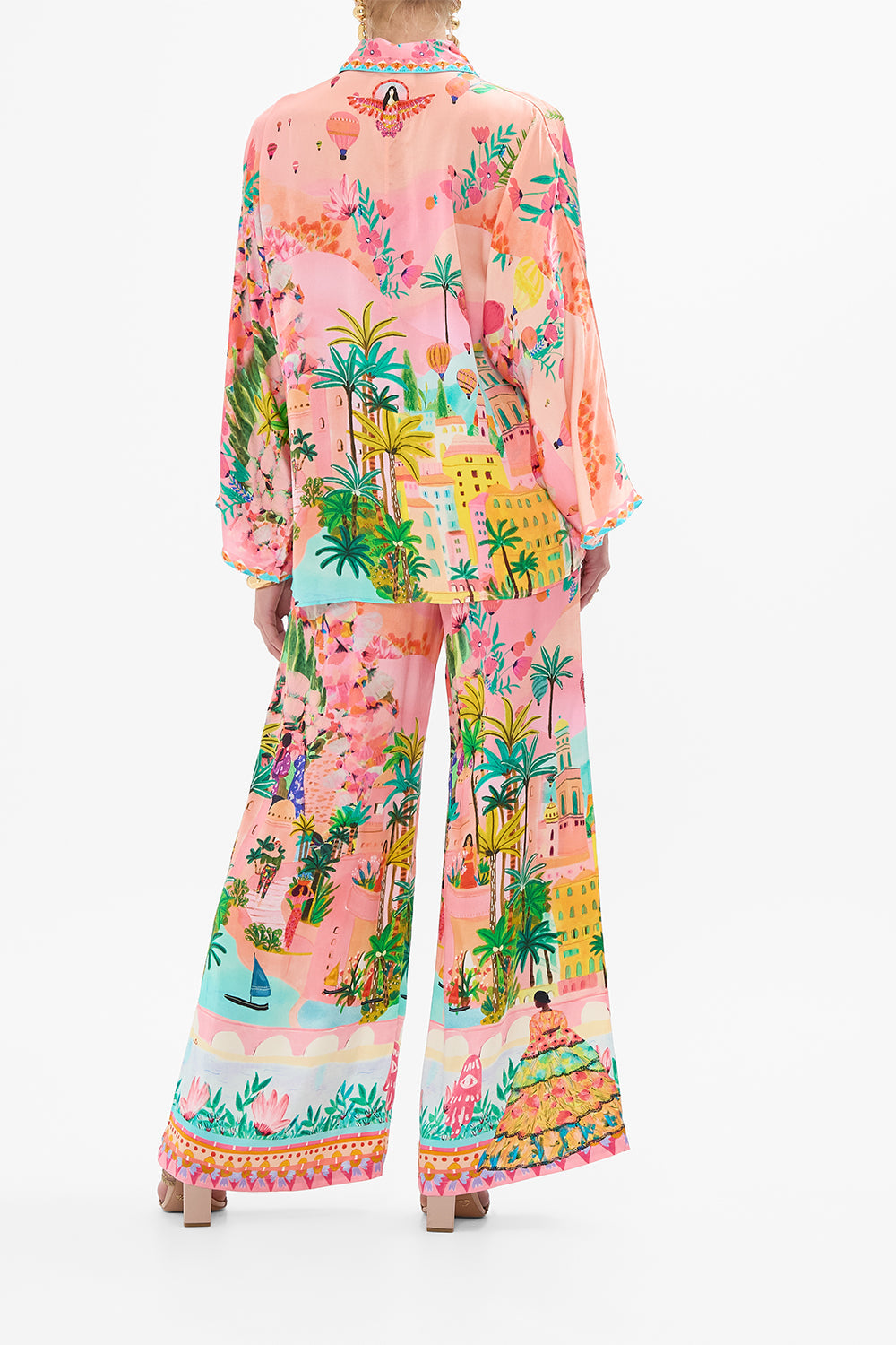 CAMILLA Lounge Pant in Sister Sunset print. 
