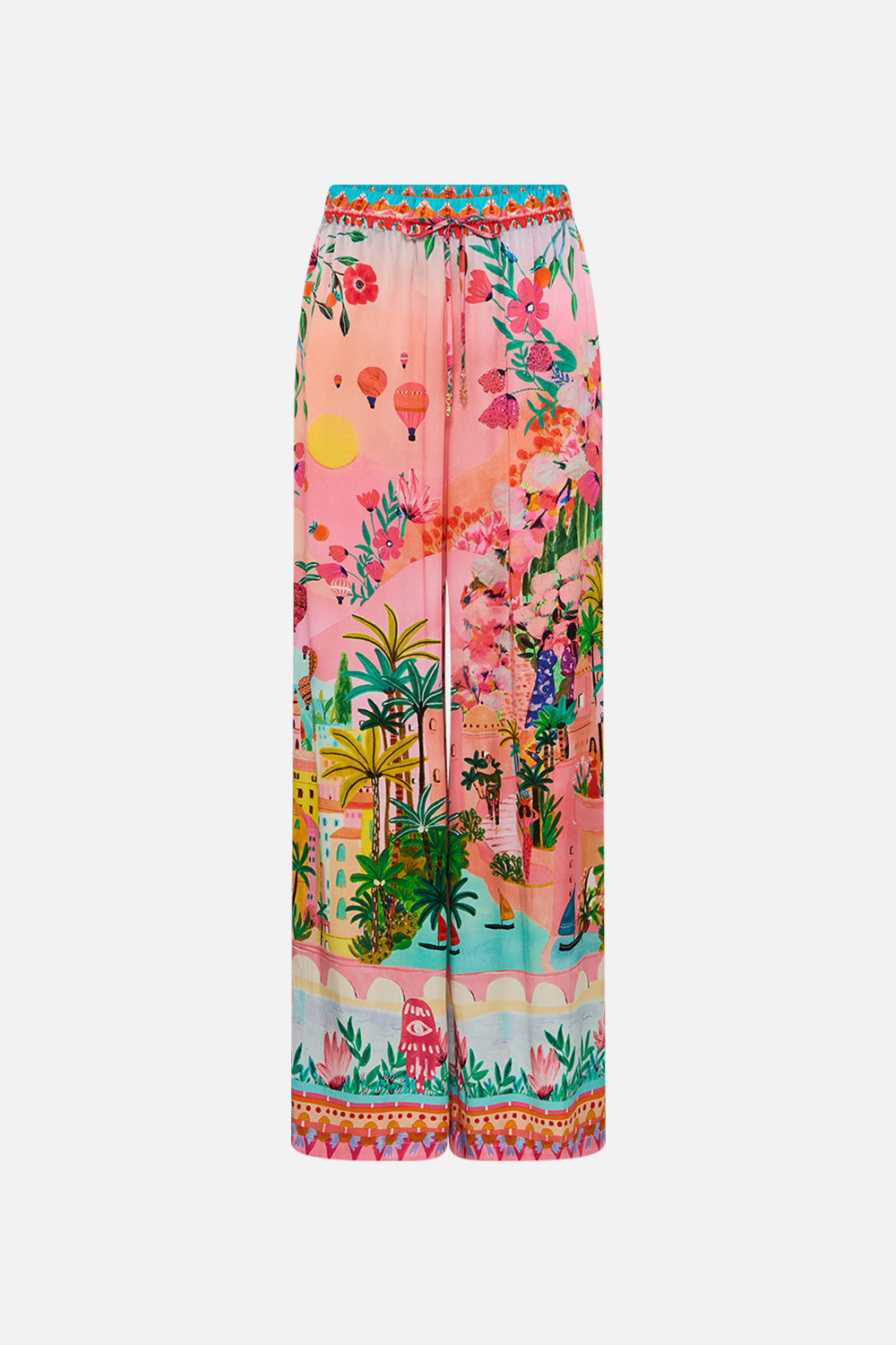 CAMILLA Lounge Pant in Sister Sunset print. 