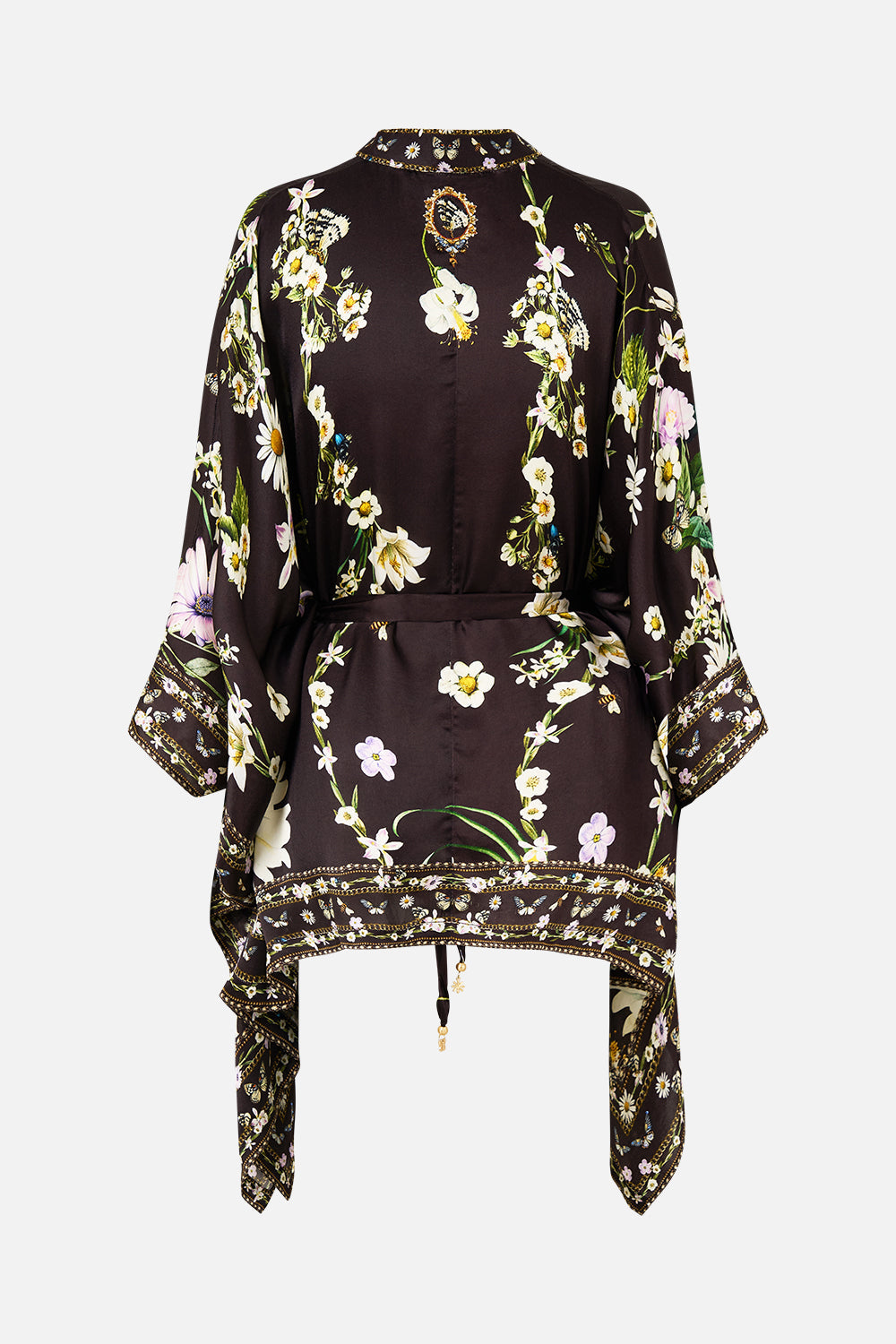 The CAMILLA Button Through Scarf Blouse in our Dish It, Daisy print.