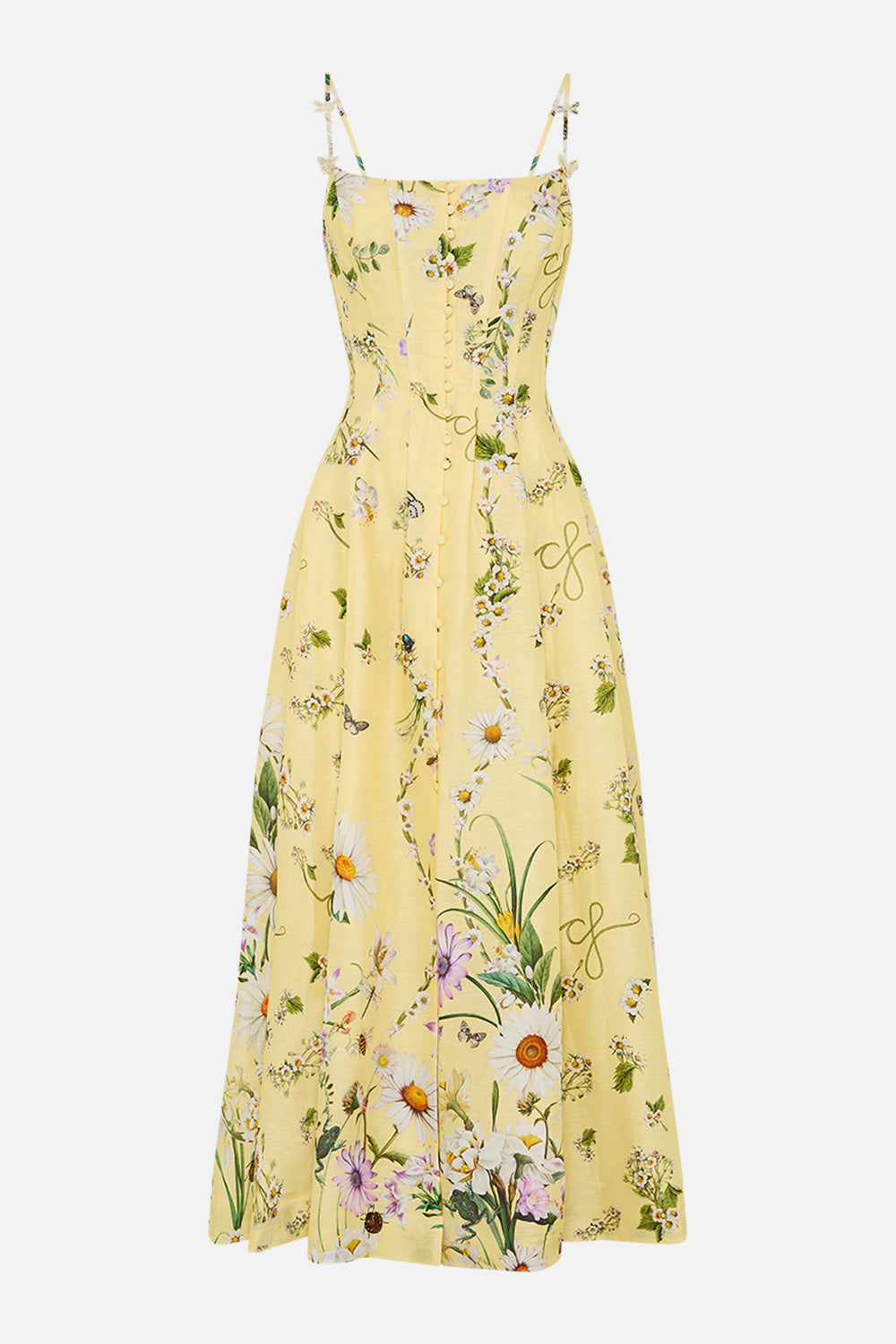 The Daisy Chains Corset Dress With Long Flared Skirt | CAMILLA US