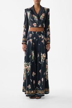 The CAMILLA Corset Waist Wide Leg Pant in our Noble Endeavours print.