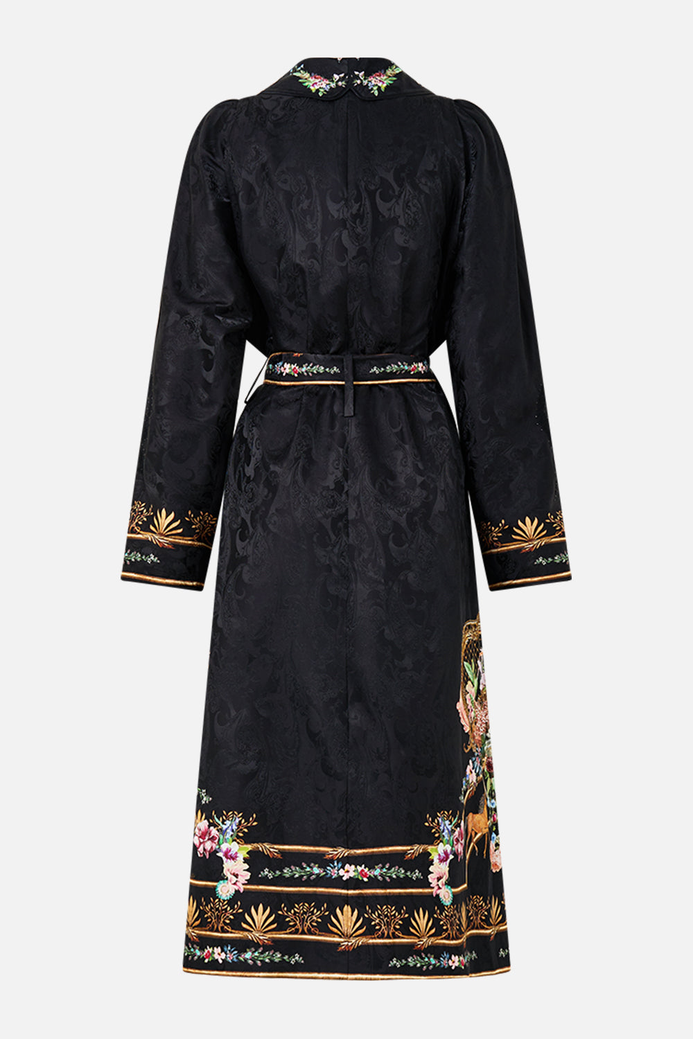 The CAMILLA Coat With Vest Detail in our Noble Endeavours print.