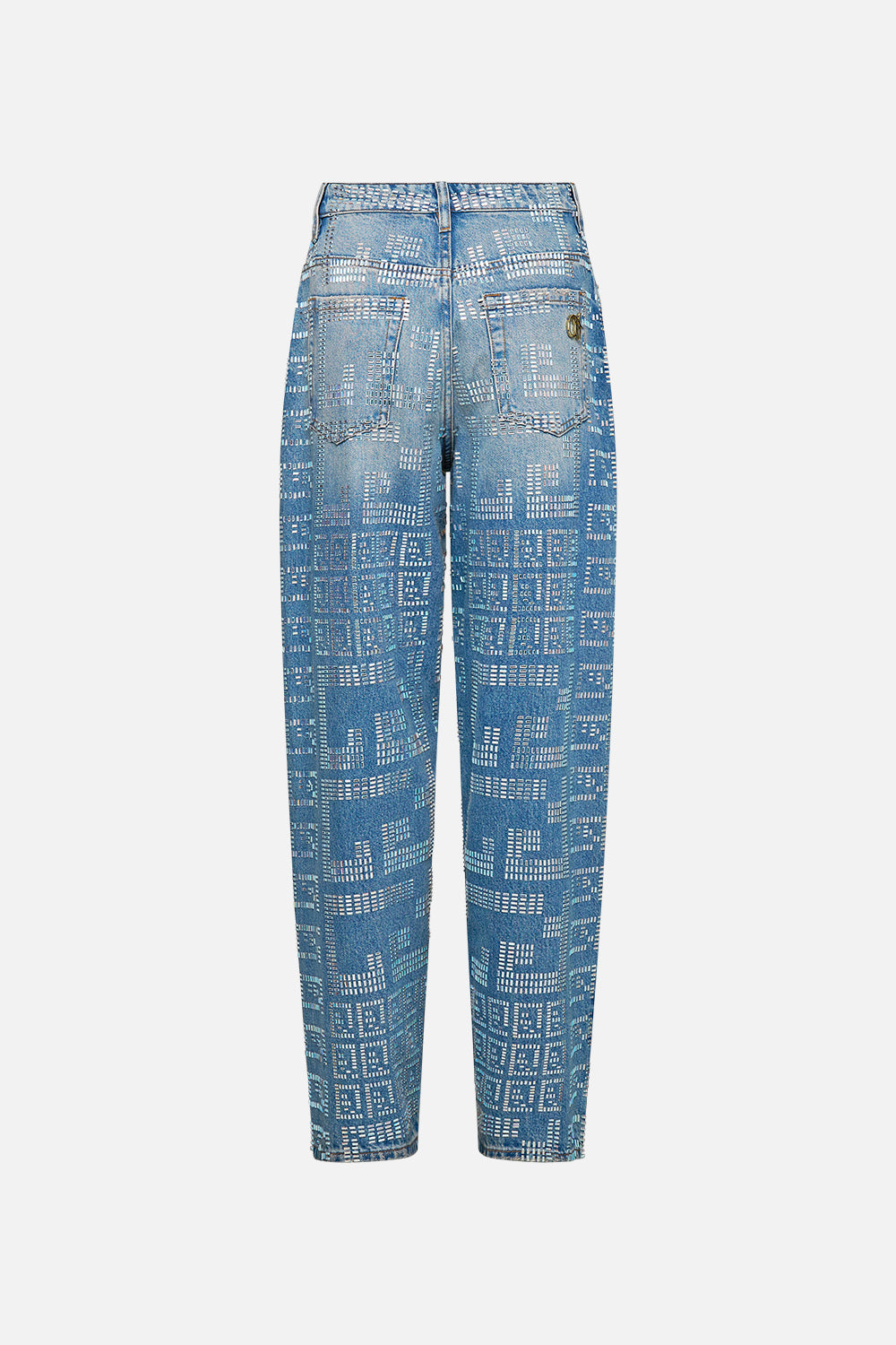 MILLA MYSTIC MONOGRAM GIRLFRIEND JEAN DENIM