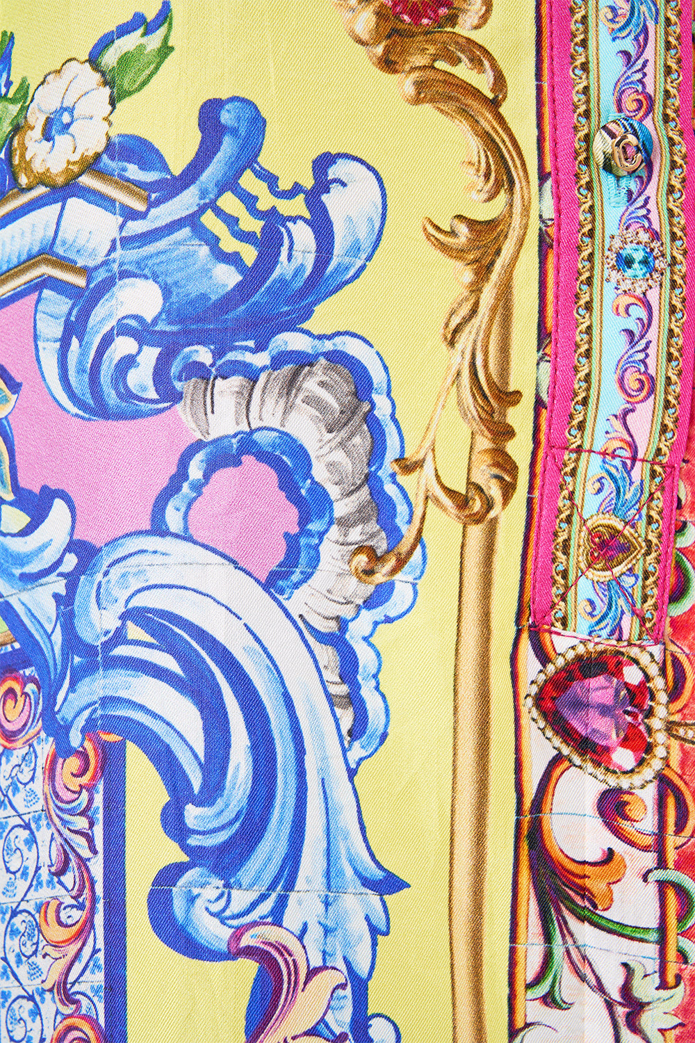 The CAMILLA Mini Shirt Dress in our Spirit Of Santa Maria print.