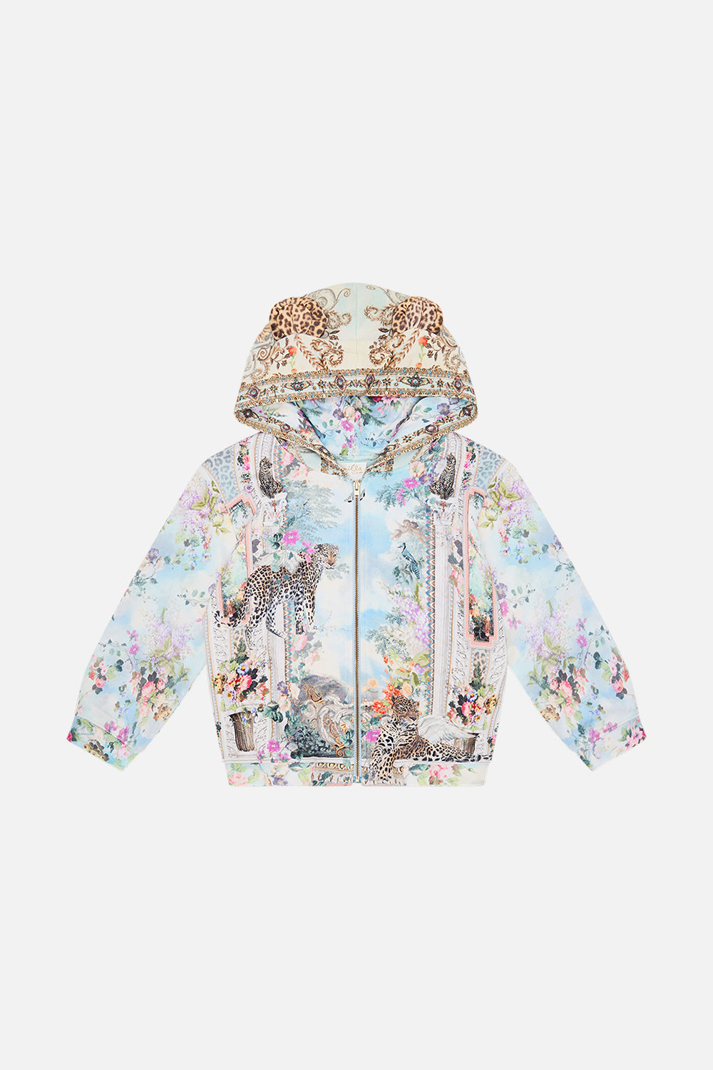 Milla By CAMILLA Floral Fleece Zip Hoodie With Ears 12-14 We Always Have Alexandria Print.  
