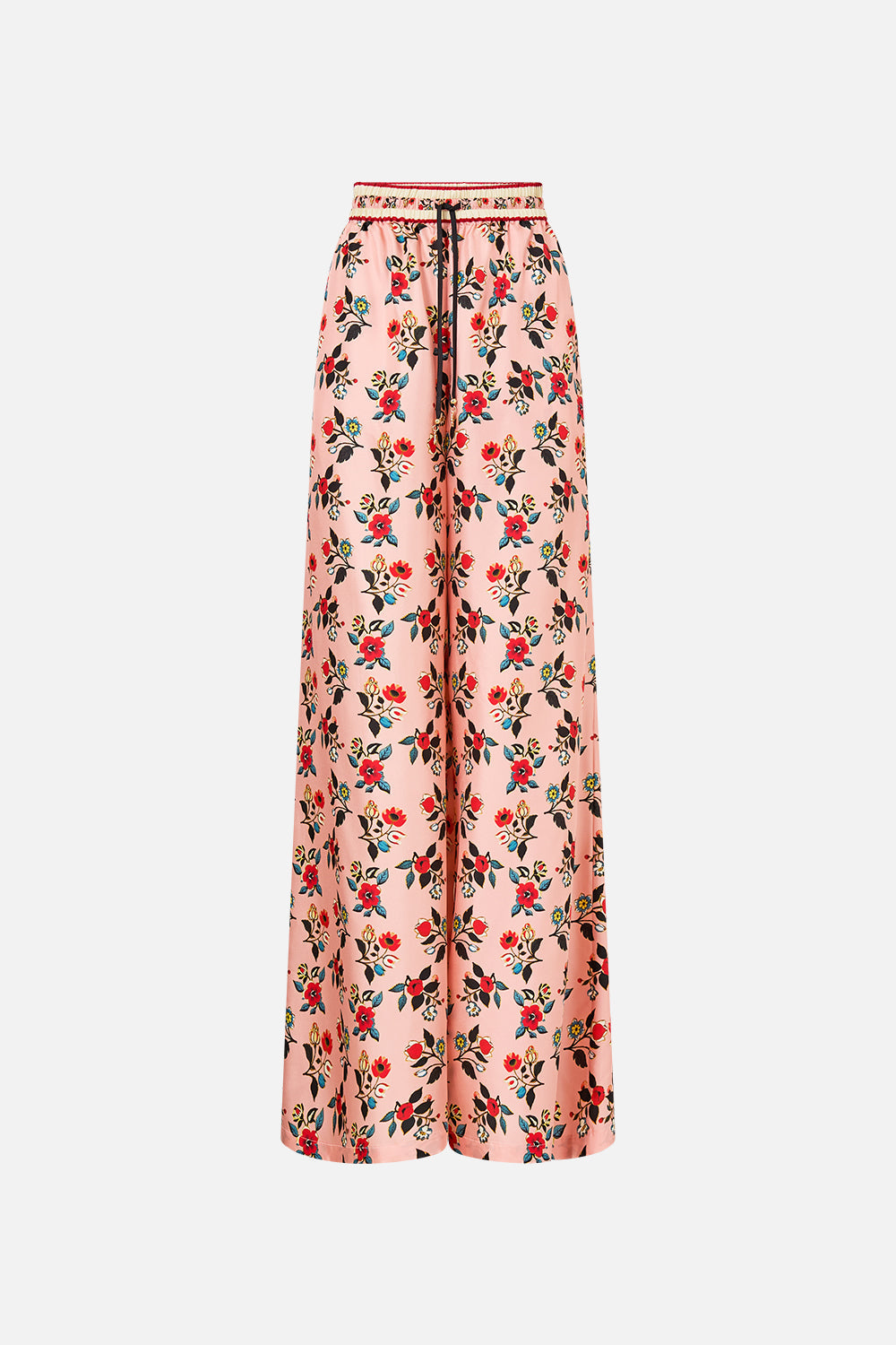 The CAMILLA LOUNGE PANT PINK PORTO in our  print.