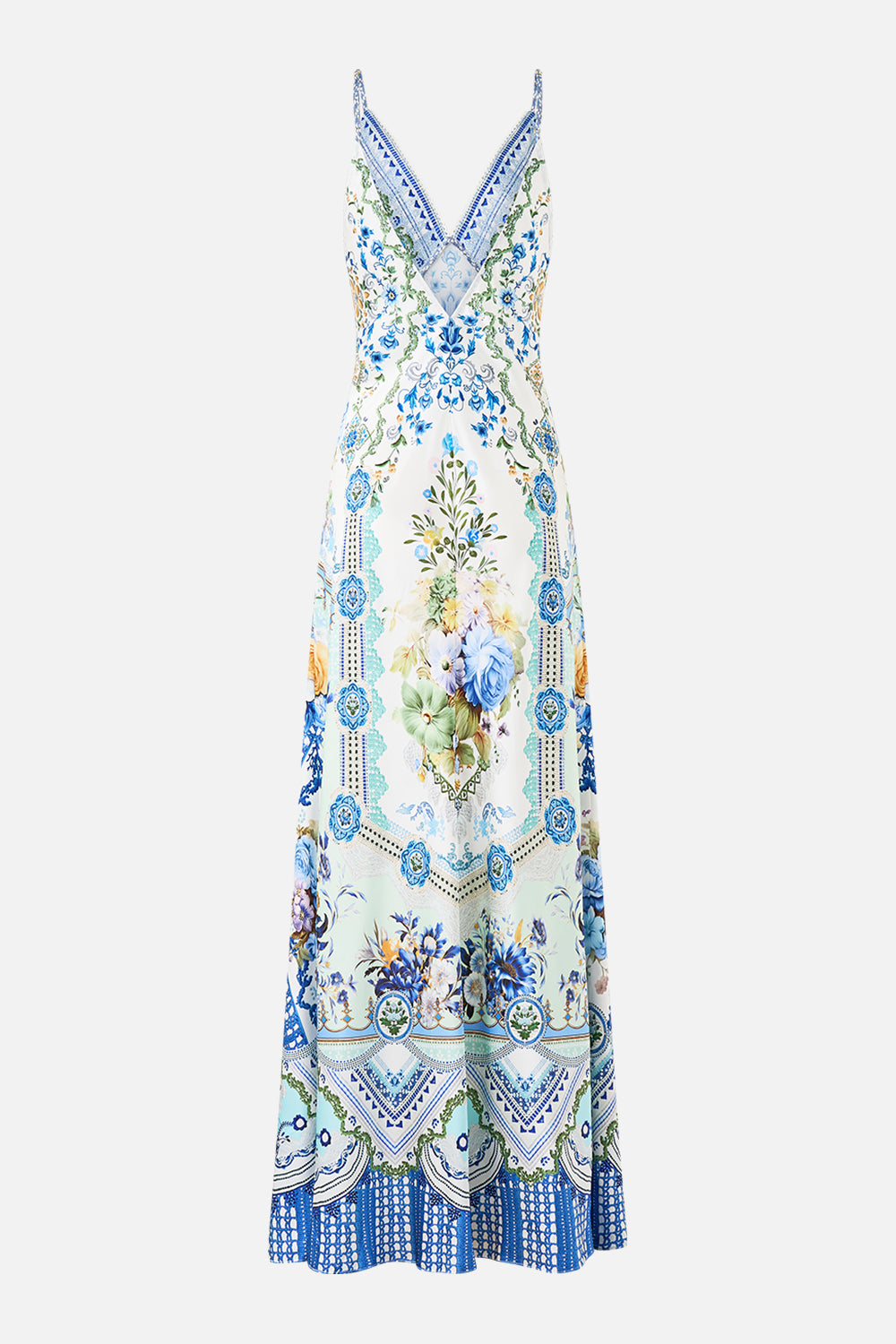VESTIDO LIGERO AL BIES HASTA EL TOBILLO CUELLO PICO MY HOMESPUN HEART
