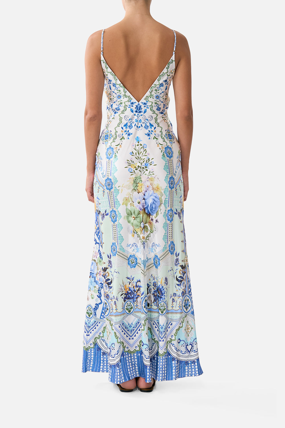 VESTIDO LIGERO AL BIES HASTA EL TOBILLO CUELLO PICO MY HOMESPUN HEART