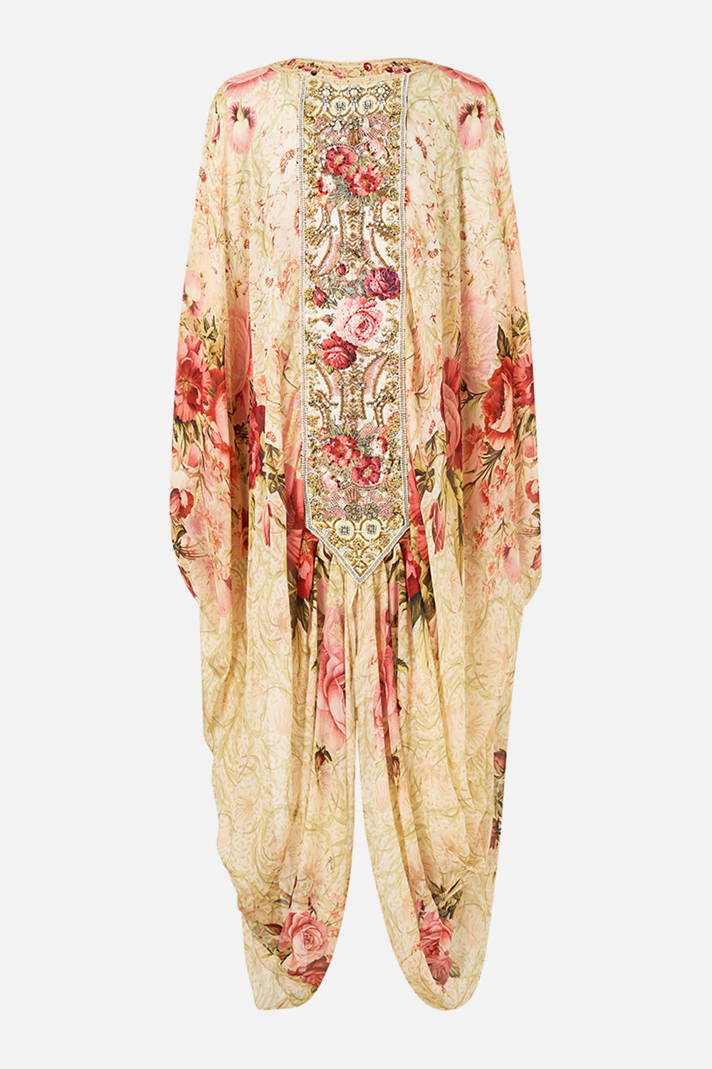 The CAMILLA Layer With Centre Back Panel in our Meet Me At The Majestic print.