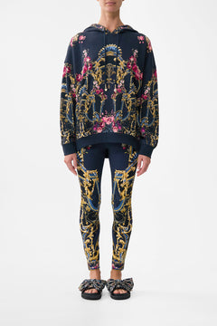 The CAMILLA Oversize Boyfriend Hoodie in our Ornate On A Plate print.