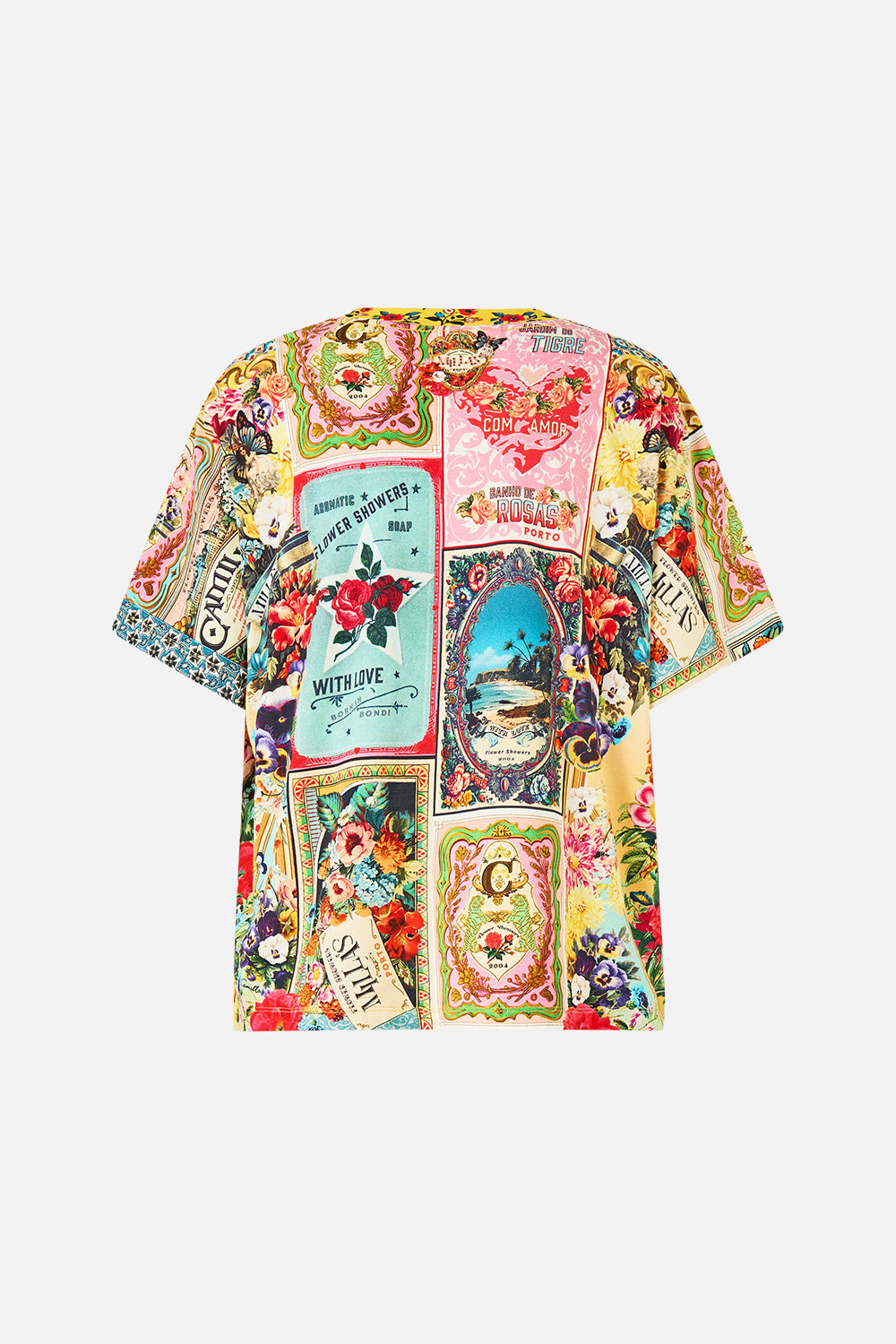 The CAMILLA Classic Tee - Multi in our Soap Opera print.