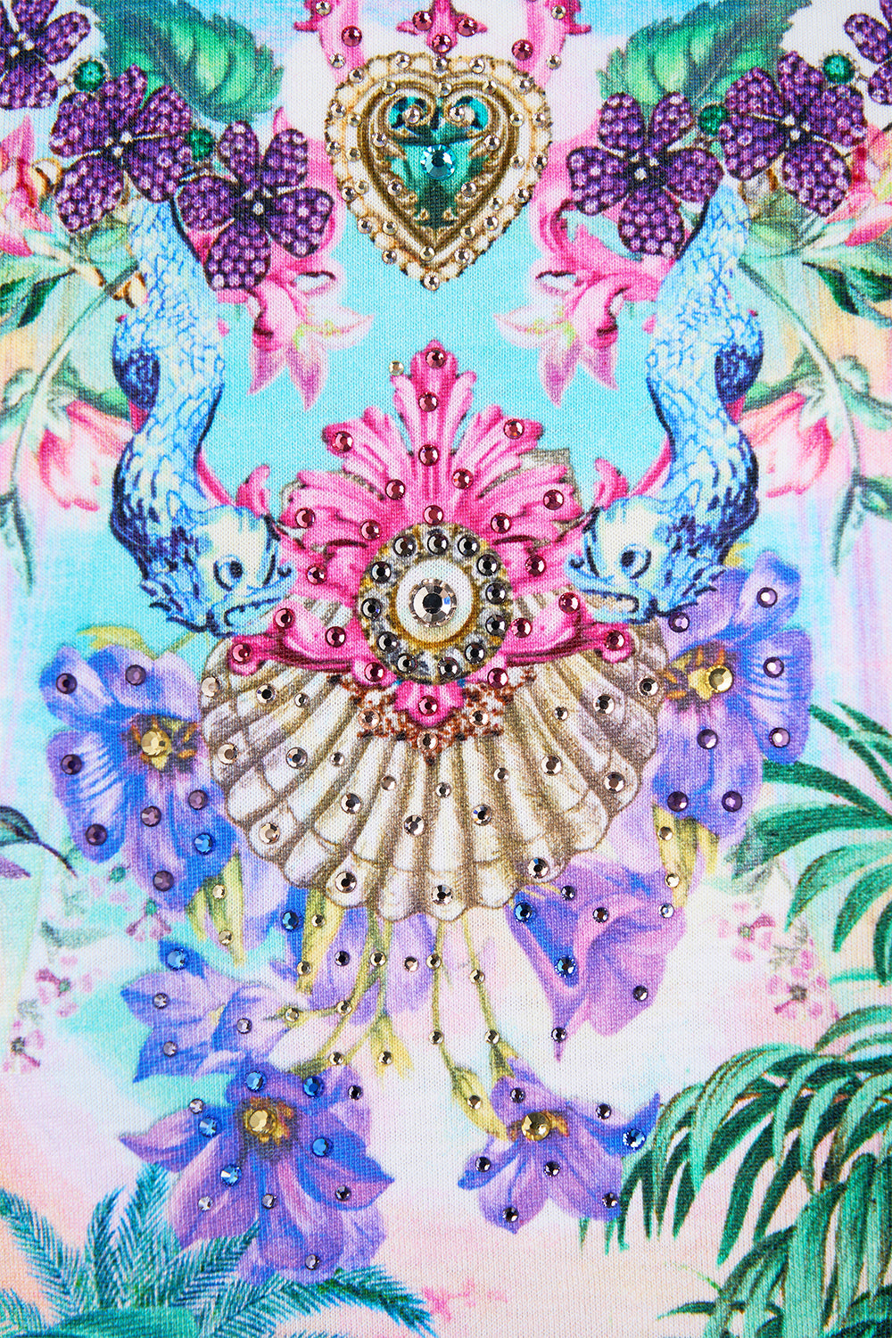 The CAMILLA Oversized Band Tee in our Spirit Of Santa Maria print.