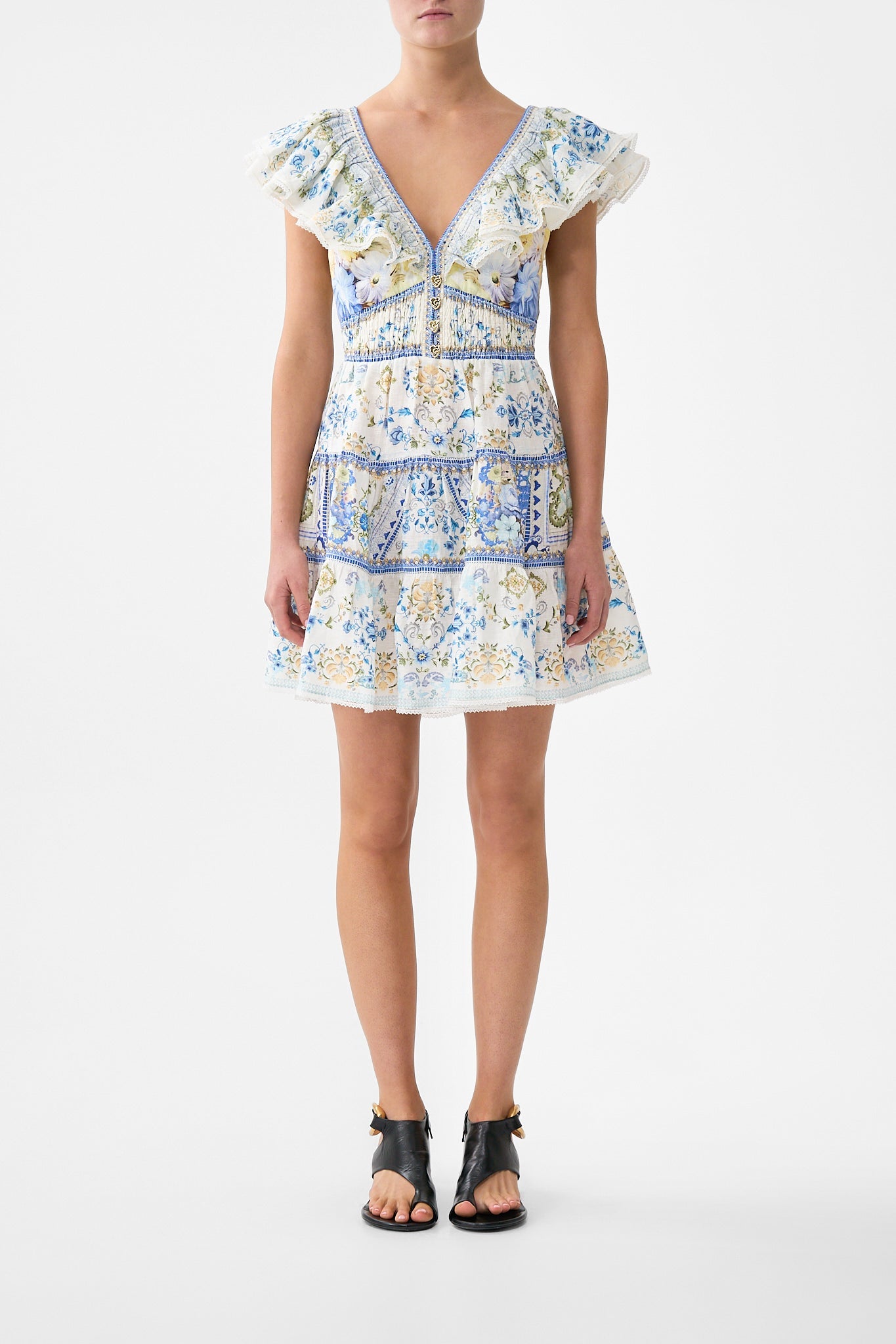 MINIVESTIDO CON VOLANTES EN EL CUELLO MY HOMESPUN HEART