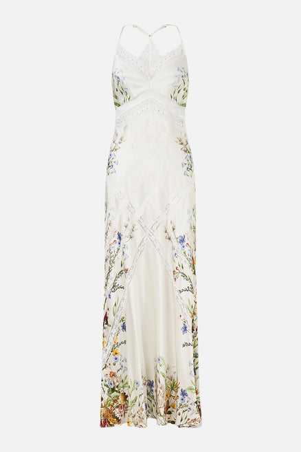 The Dressing Room Drama Tiered Dress With Neck Frill