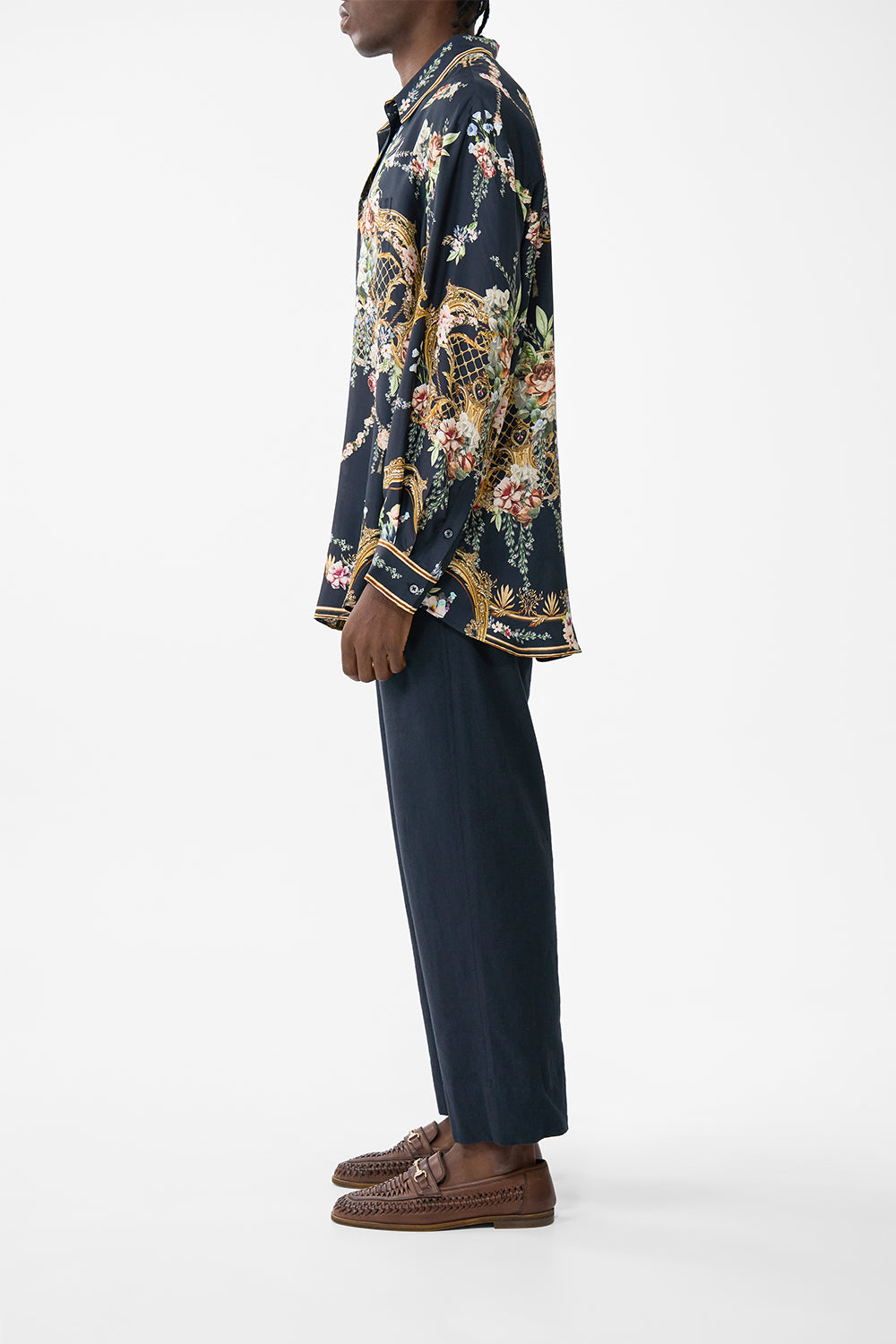 The CAMILLA Long Sleeve Oversized Shirt in our Noble Endeavours print.