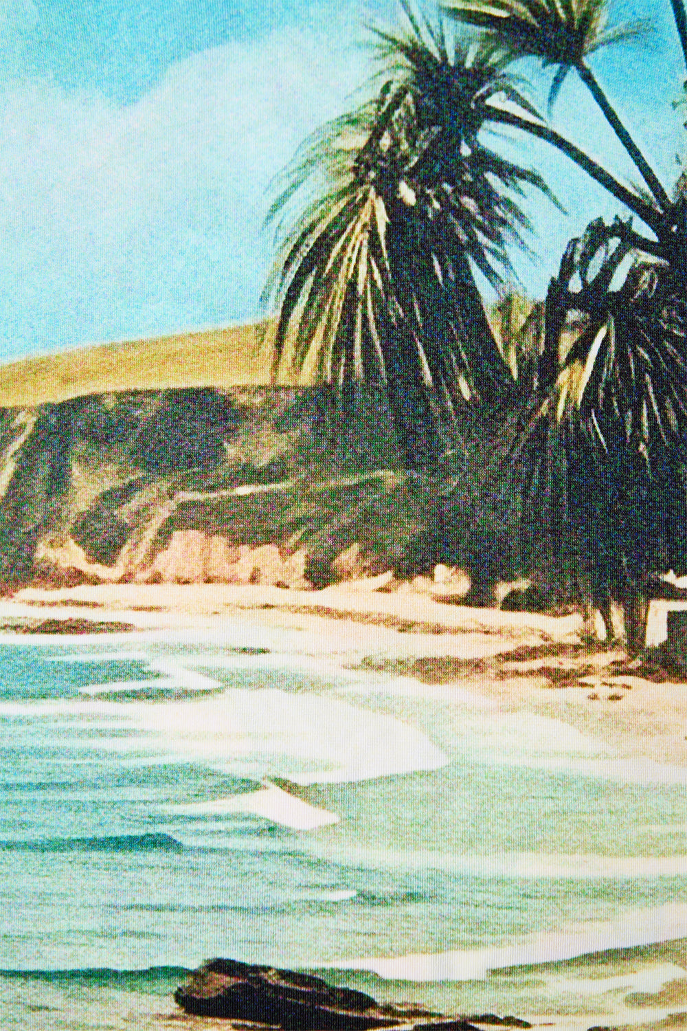 The CAMILLA Reversible Bind Edge V Neck Halter One Piece in our Bathing Bombshell print.