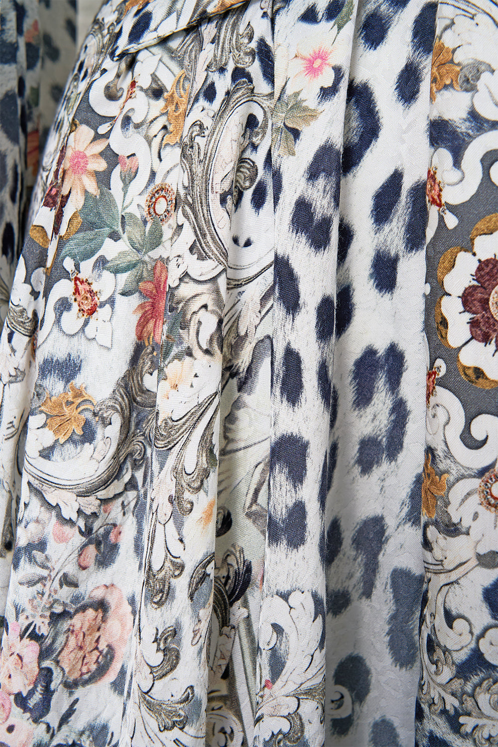 The CAMILLA Waist Tie Shirt Dress in our Marble Heaven print.