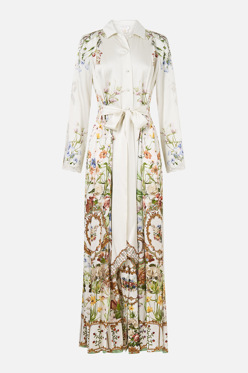 The CAMILLA Printed Trench in our Dressing Room Drama print.