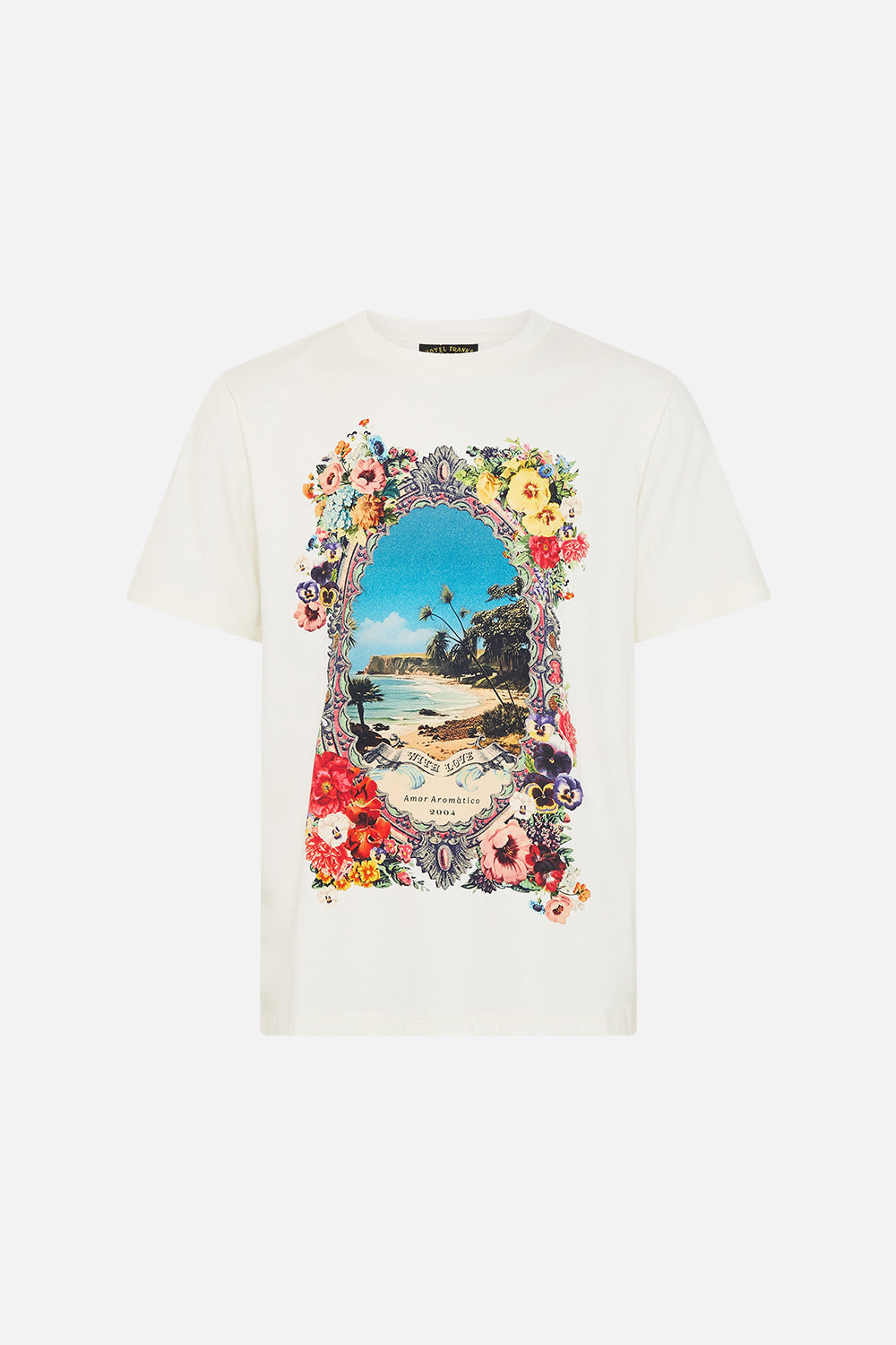 The CAMILLA Relaxed Heavyweight Crew Neck Tee in our Bathing Bombshell print.