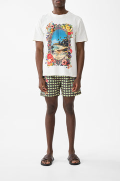 The CAMILLA Relaxed Heavyweight Crew Neck Tee in our Bathing Bombshell print.