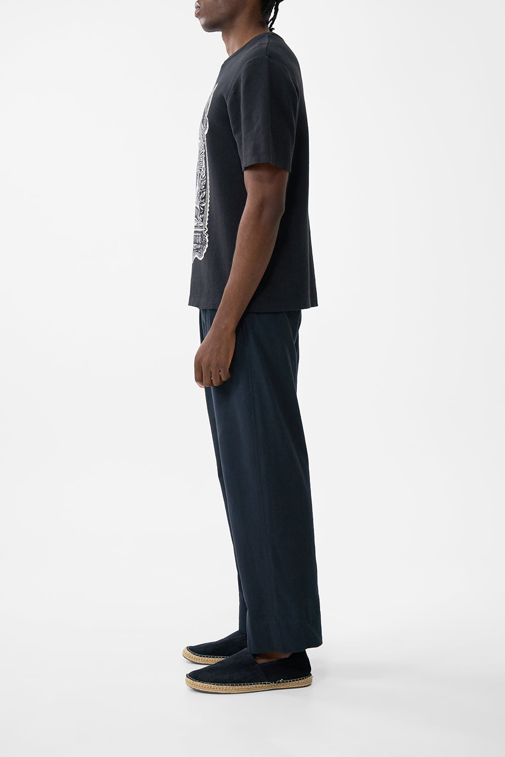 The CAMILLA Relaxed Fit Jacquard Knit Crew Neck Tee in our Rinse & Roar print.